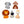 Load image into Gallery viewer, 5 Animals Set / SET1059
