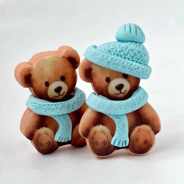 2 Christmas Bears Blue / TSET3030